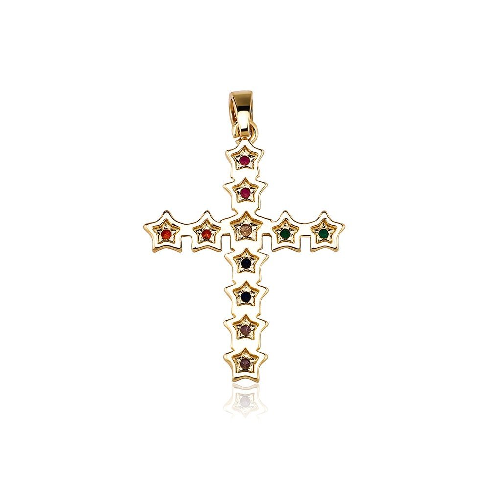 Star Cross Pendant 14K - ICECI