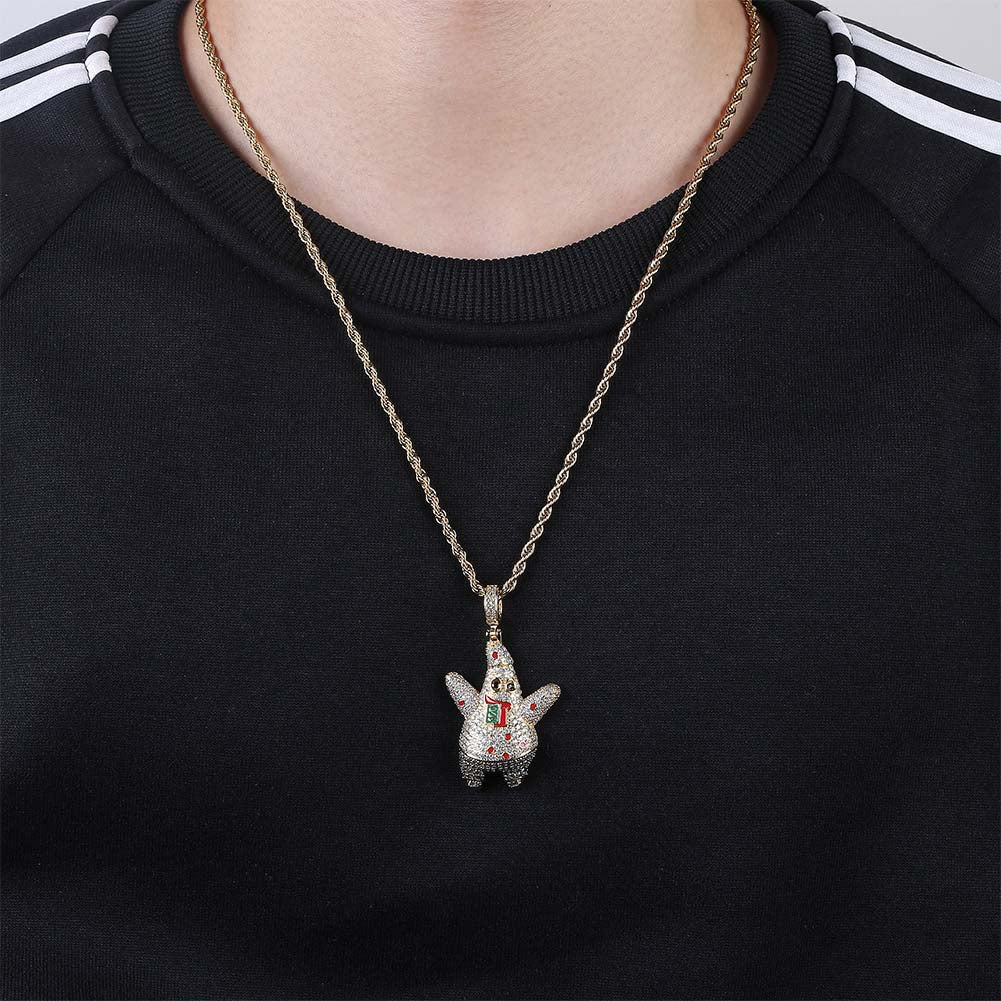 Starfish Cartoon Pendant 14K - ICECI