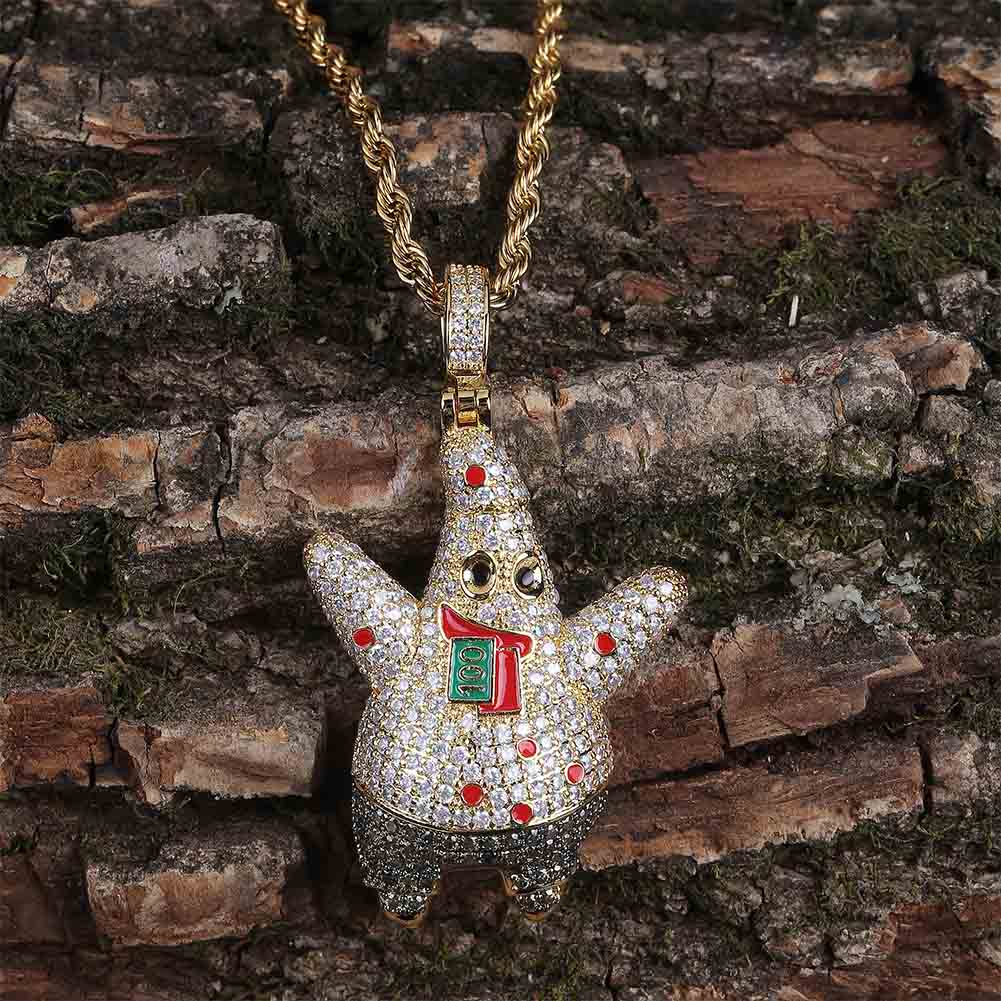 Starfish Cartoon Pendant 14K - ICECI