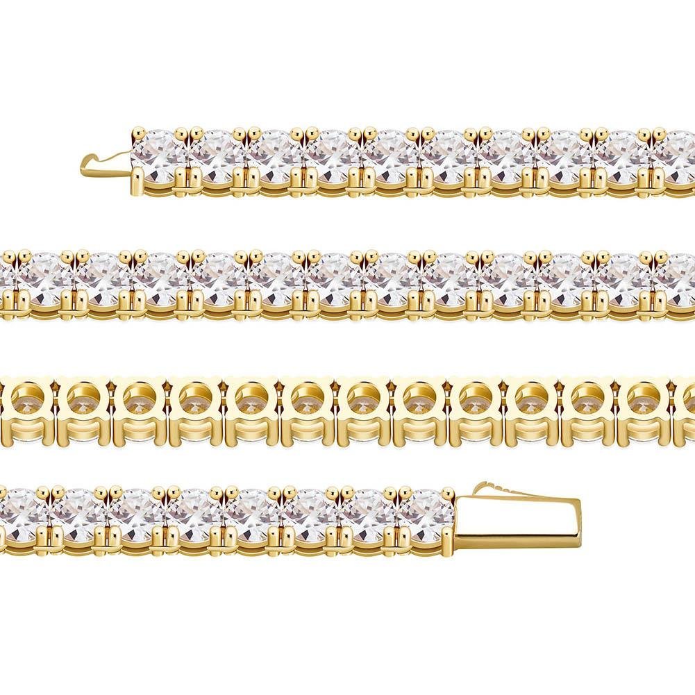 Tennis Bracelet 14K x Sterling Silver - ICECI