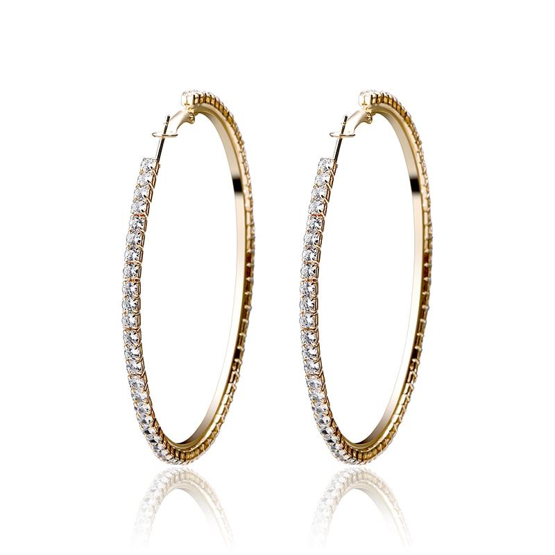 Tennis Hoop Earrings 14K - ICECI
