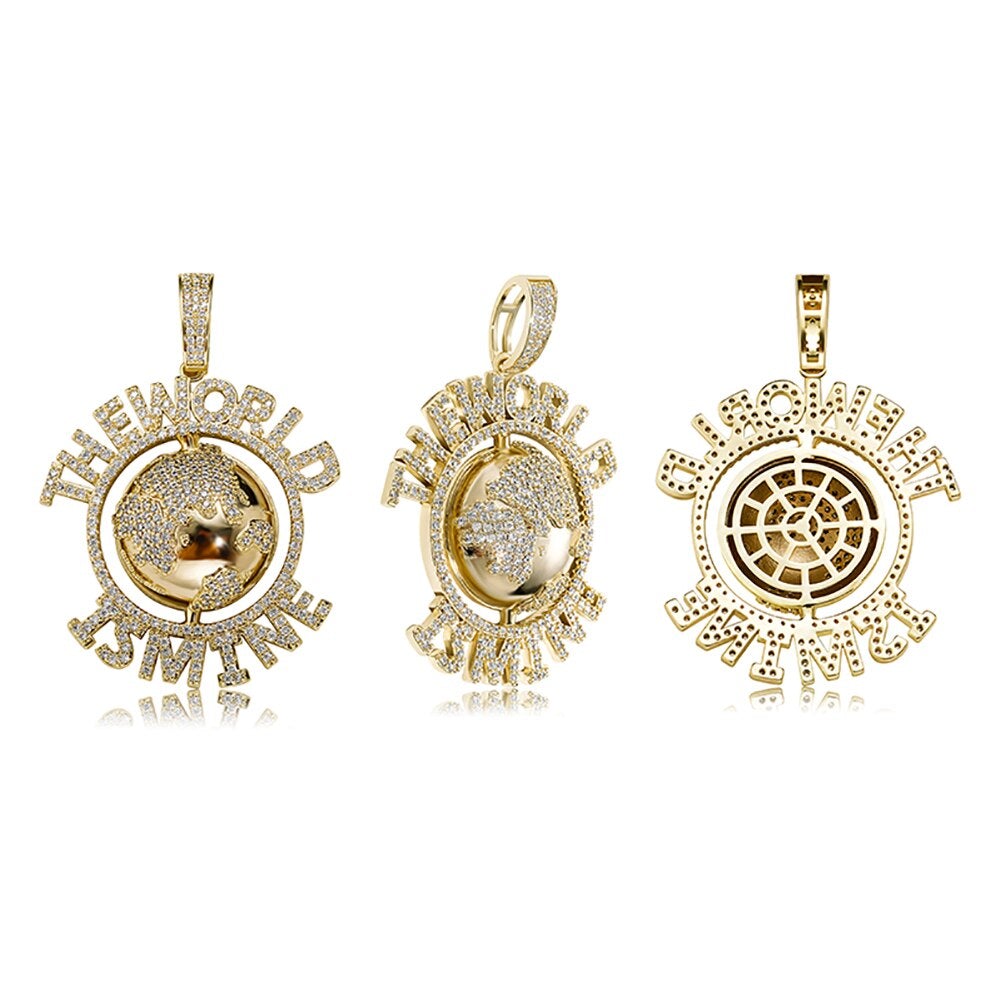 The World Is Mine Pendant 14K - ICECI