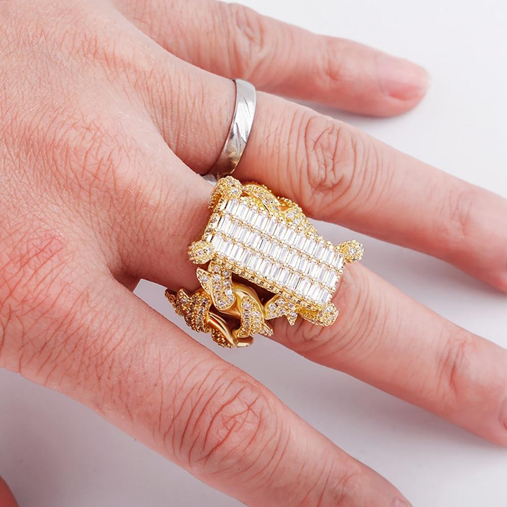Thorn Baguette Cuban Ring 14K - ICECI