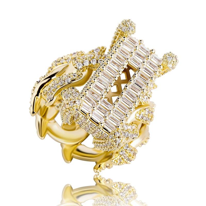 Thorn Baguette Cuban Ring 14K - ICECI