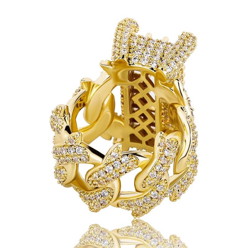 Thorn Baguette Cuban Ring 14K - ICECI