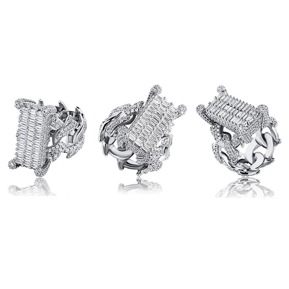 Thorn Baguette Cuban Ring 14K - ICECI