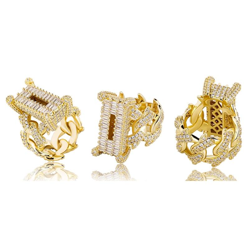 Thorn Baguette Cuban Ring 14K - ICECI