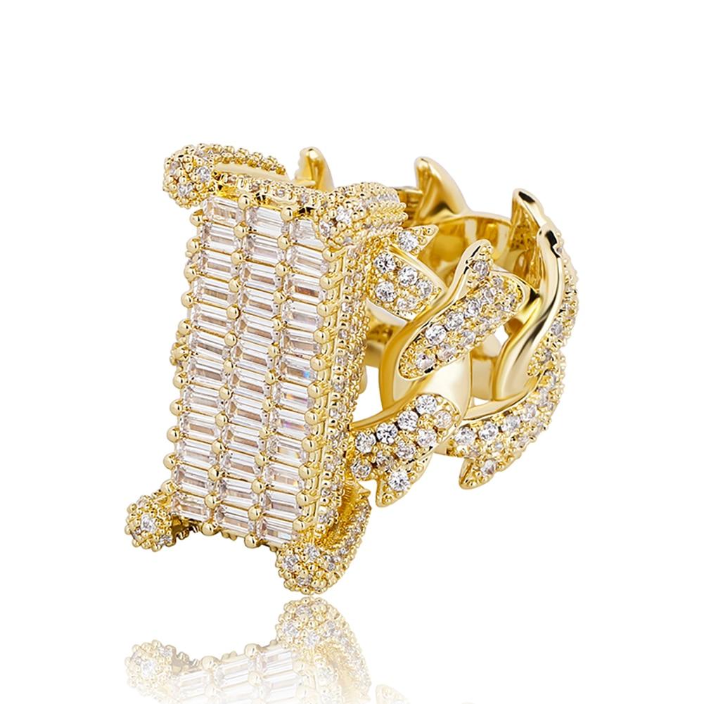 Thorn Baguette Cuban Ring 14K - ICECI
