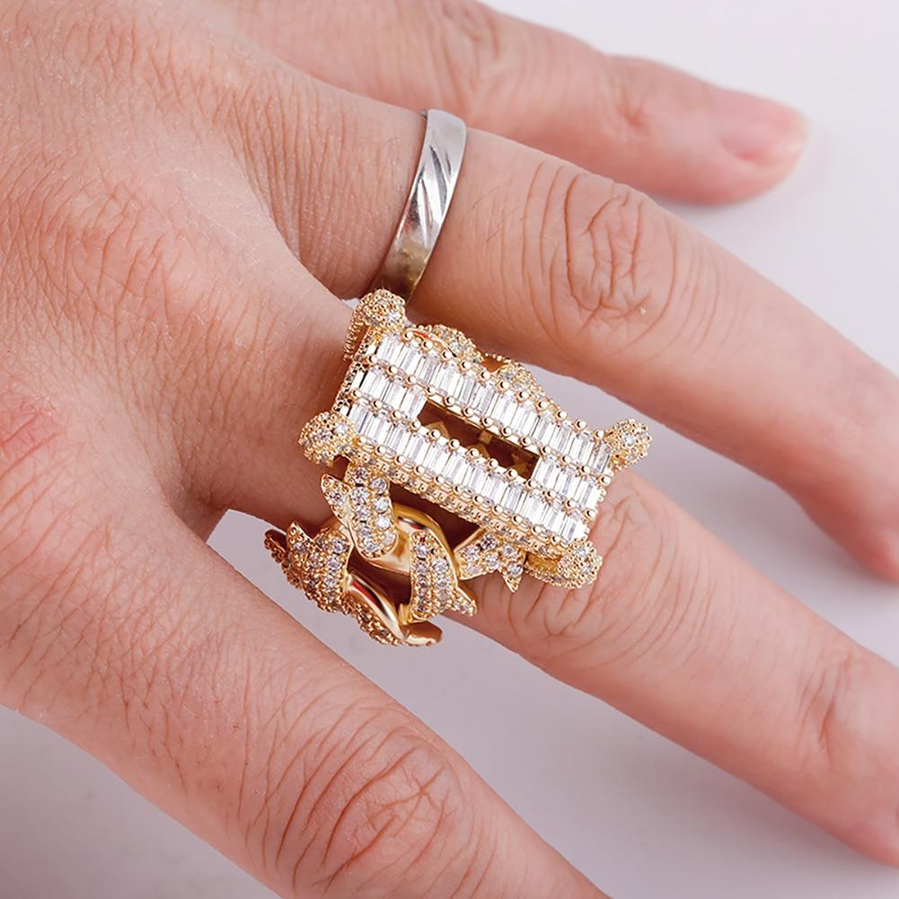 Thorn Baguette Cuban Ring 14K - ICECI