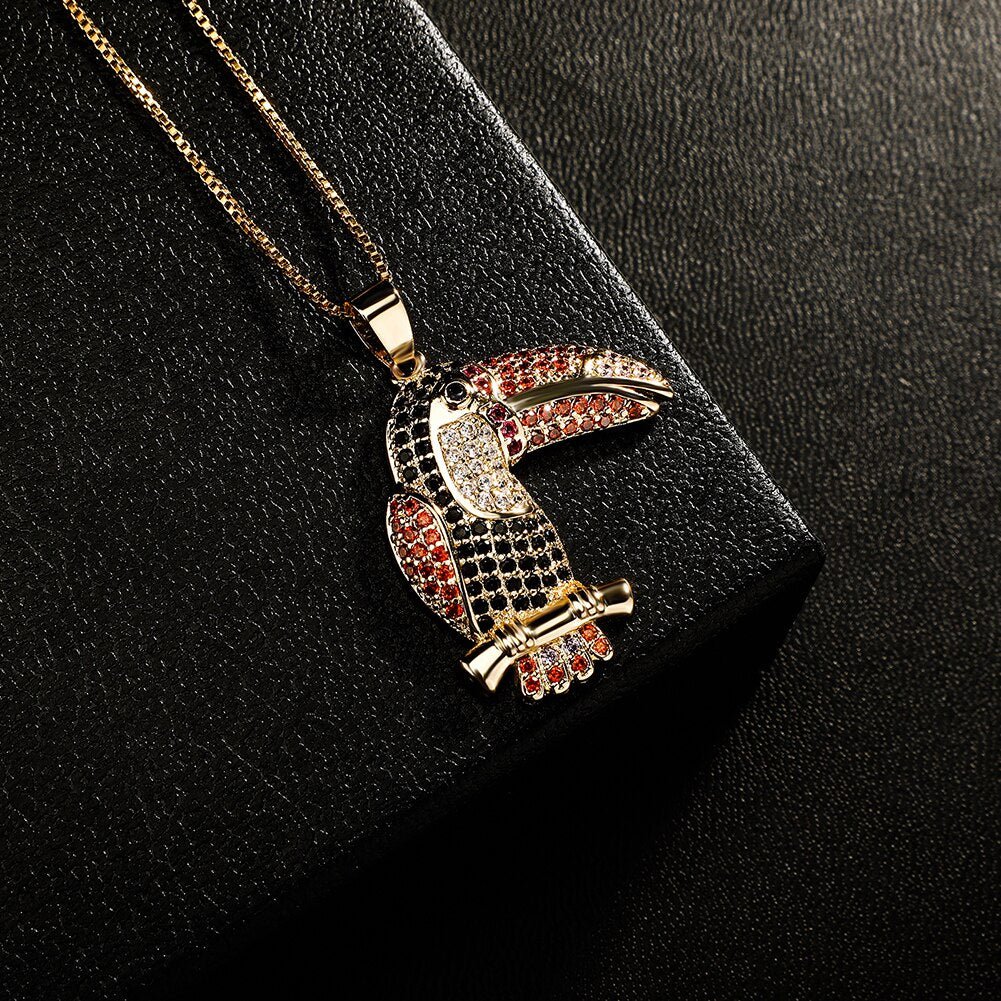 Toucans Pendant 14K - ICECI