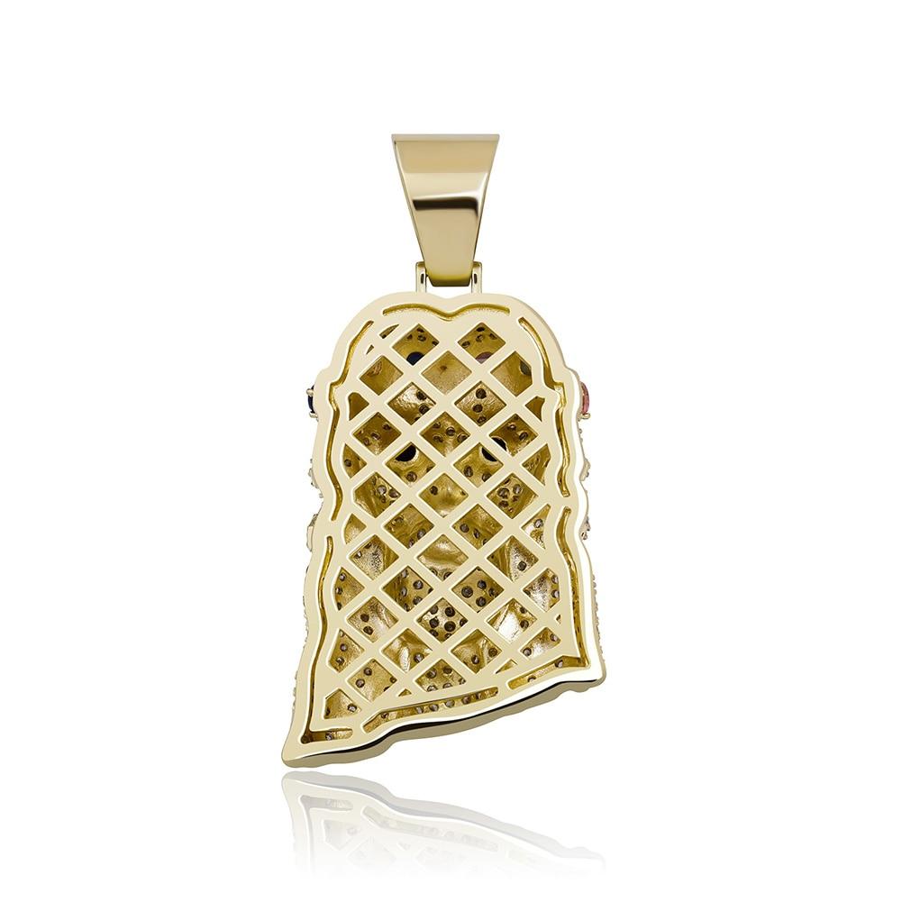Two - Tone Jesus Pendant 14K - ICECI
