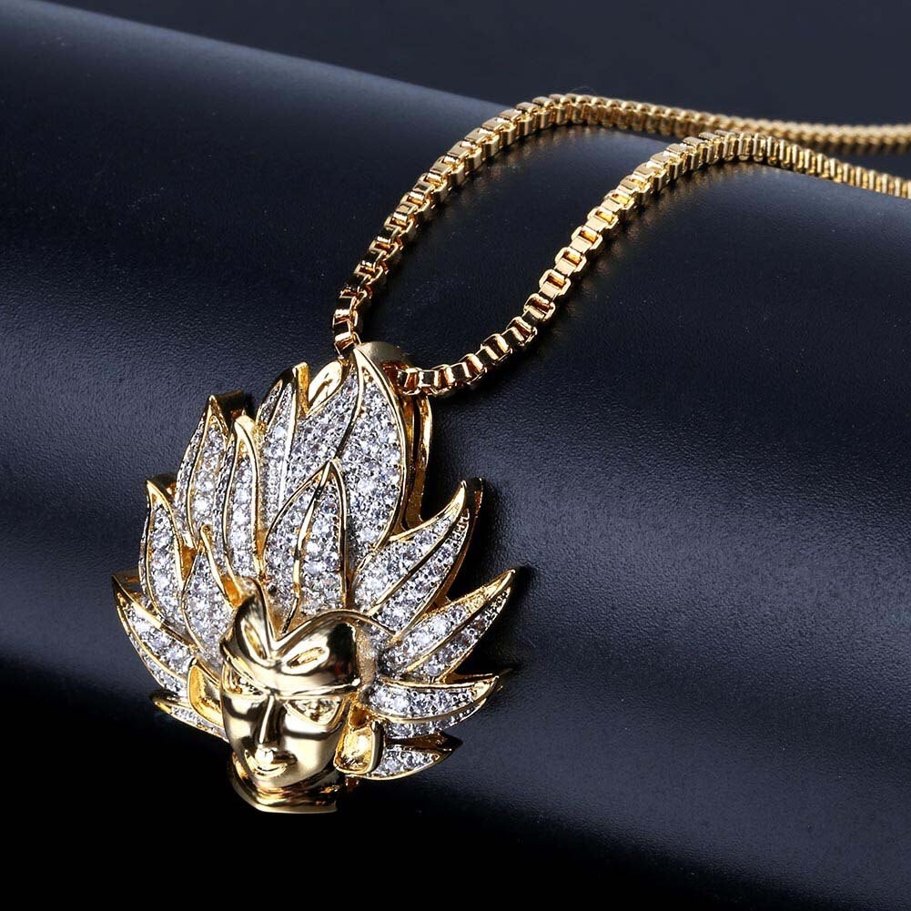 Two - Tone Saiyan Pendant 18K - ICECI