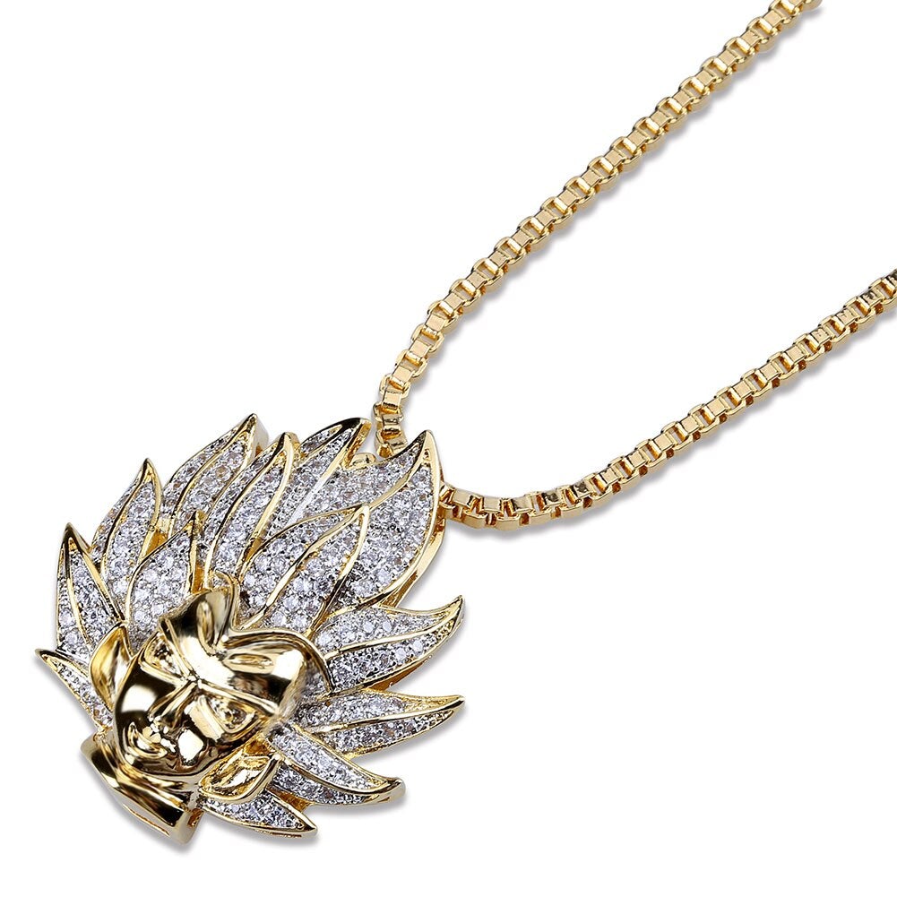 Two - Tone Saiyan Pendant 18K - ICECI