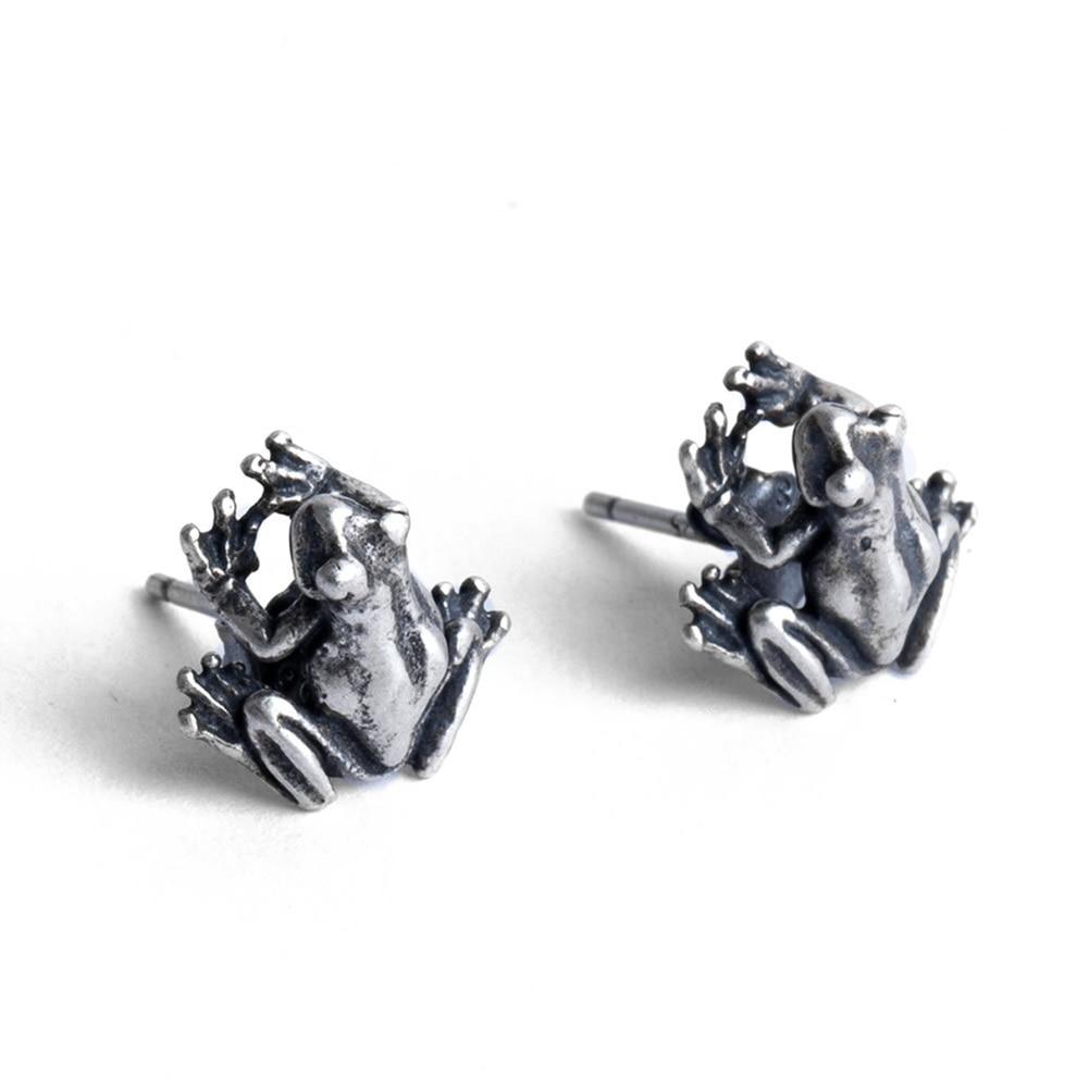 Vintage Frog Stud Earrings x Sterling Silver - ICECI