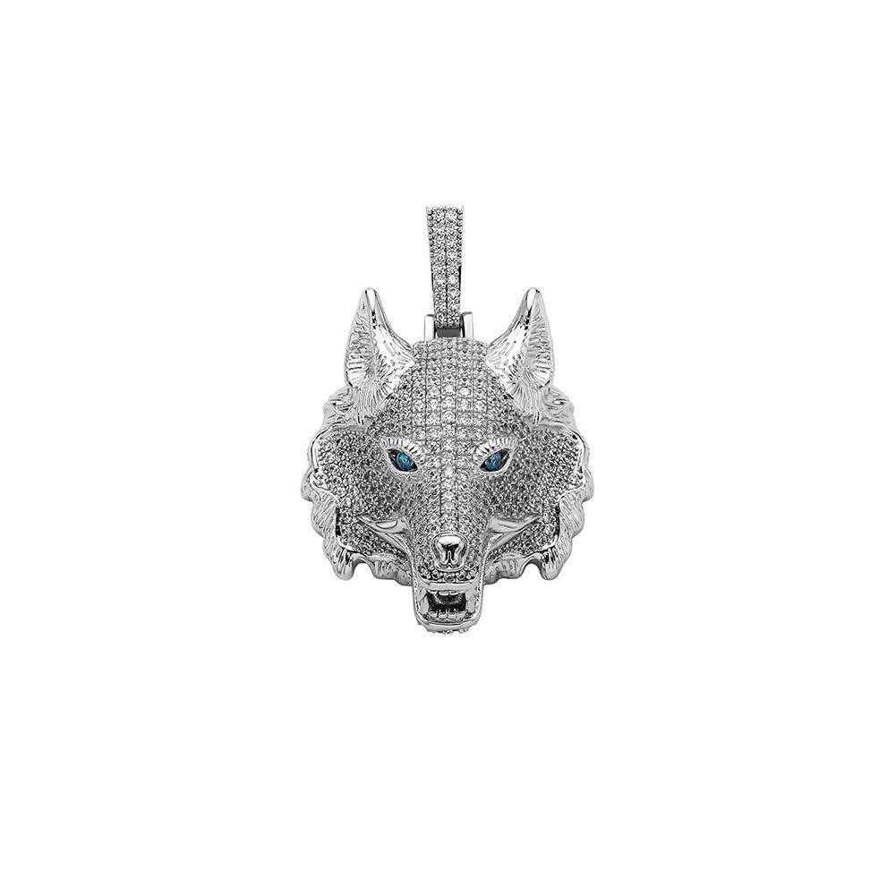 Wolf Head Pendant 14K - ICECI
