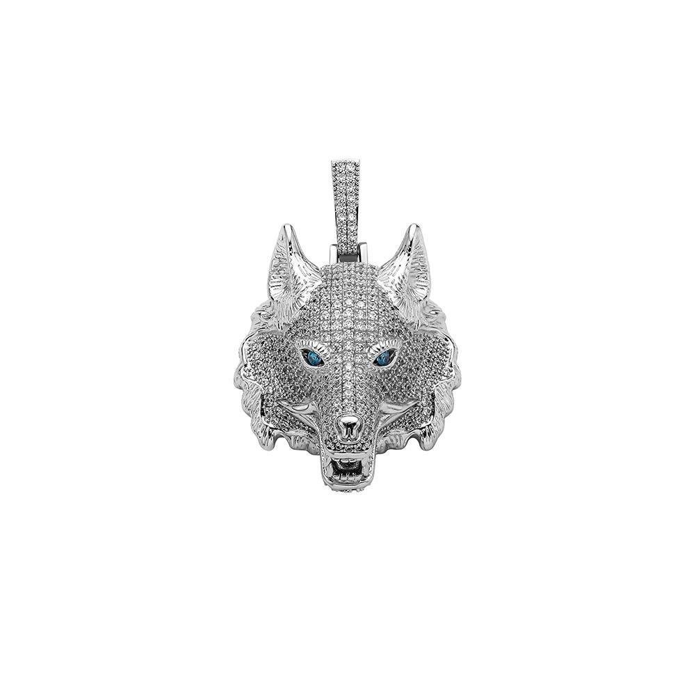 Wolf Head Pendant 14K - ICECI