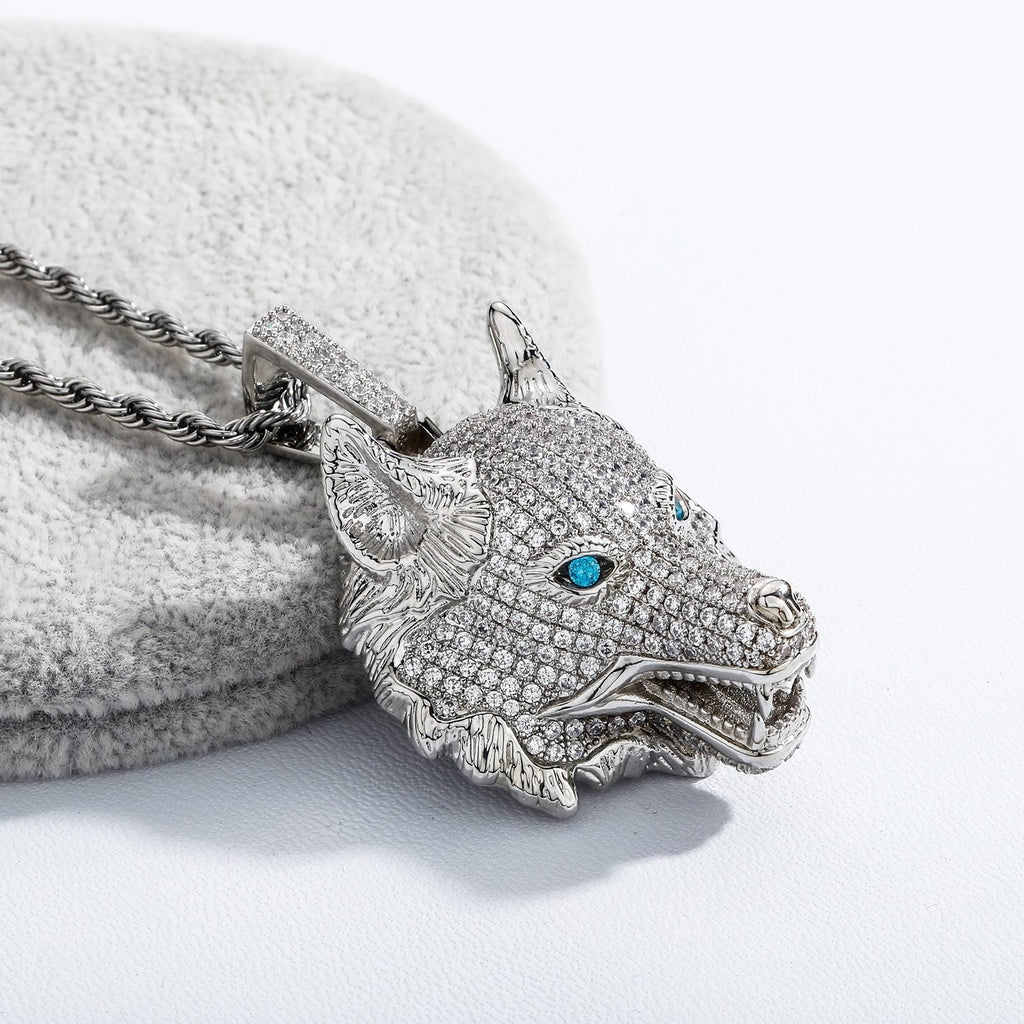 Wolf Head Pendant 14K - ICECI