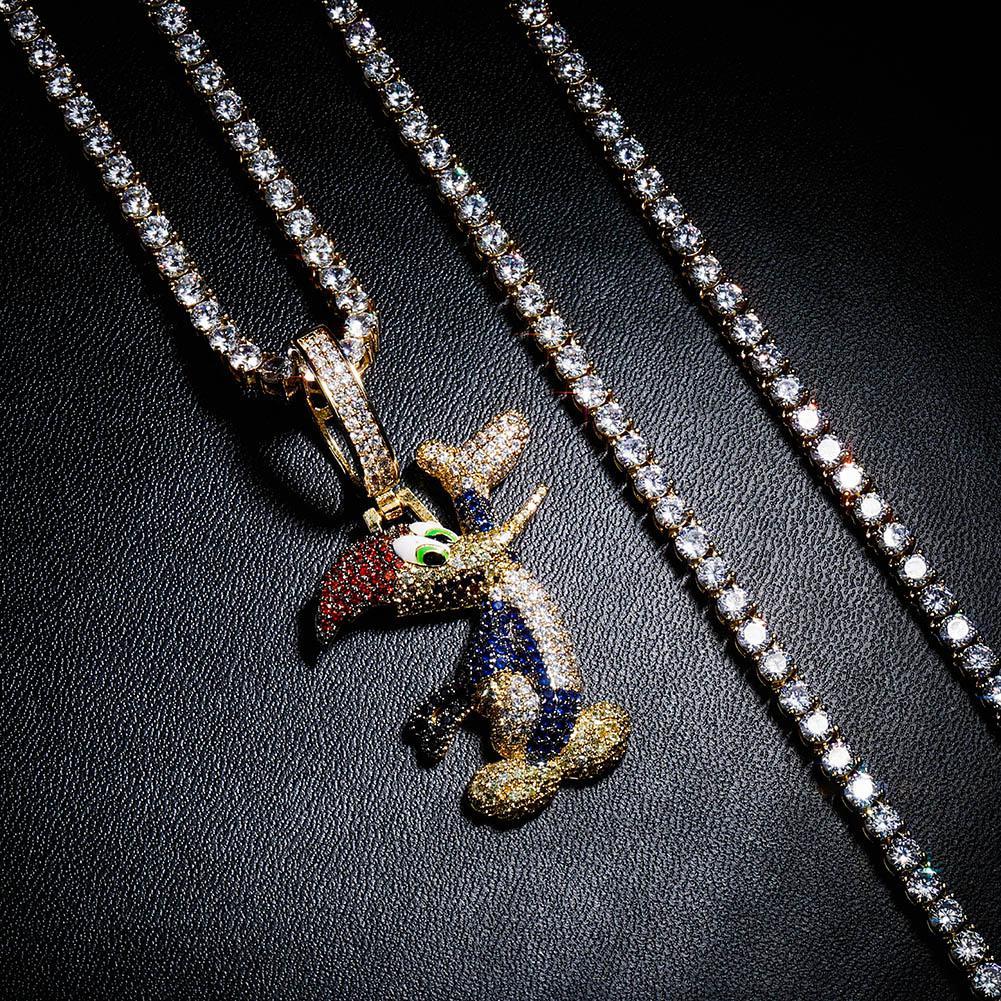 Woodpecker Pendant 14K - ICECI