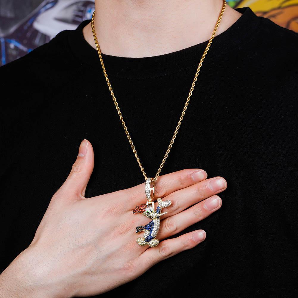 Woodpecker Pendant 14K - ICECI