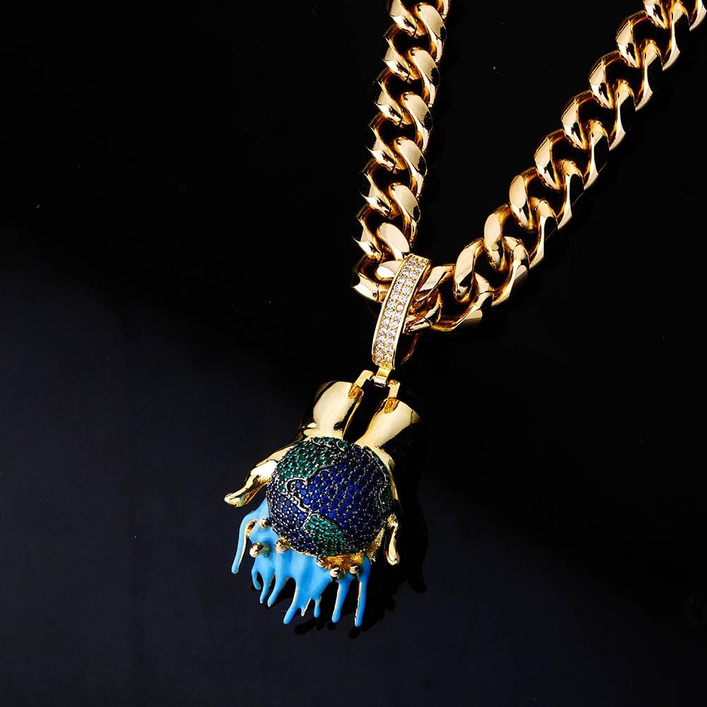 World in Your Hands Pendant 14K - ICECI