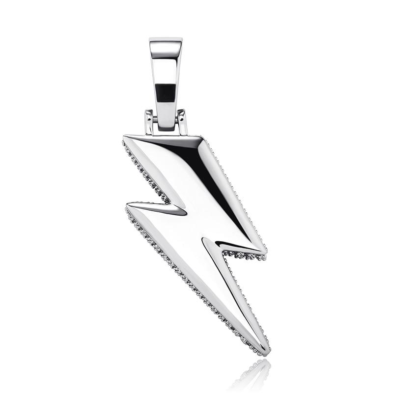 XL Lightning Bolt Pendant 14K - ICECI