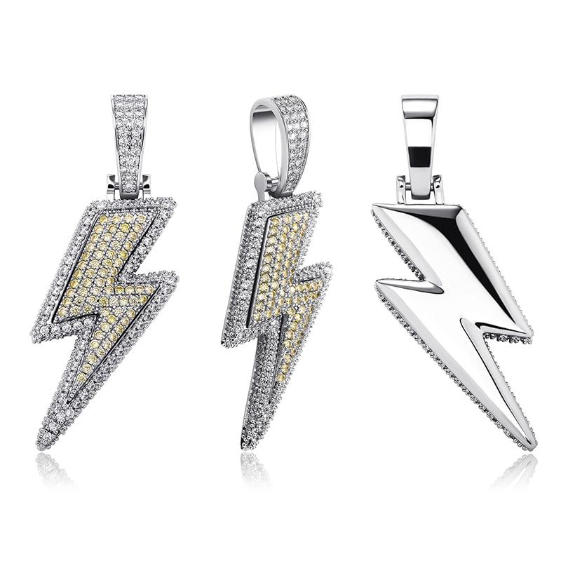 XL Lightning Bolt Pendant 14K - ICECI