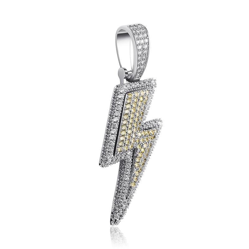 XL Lightning Bolt Pendant 14K - ICECI