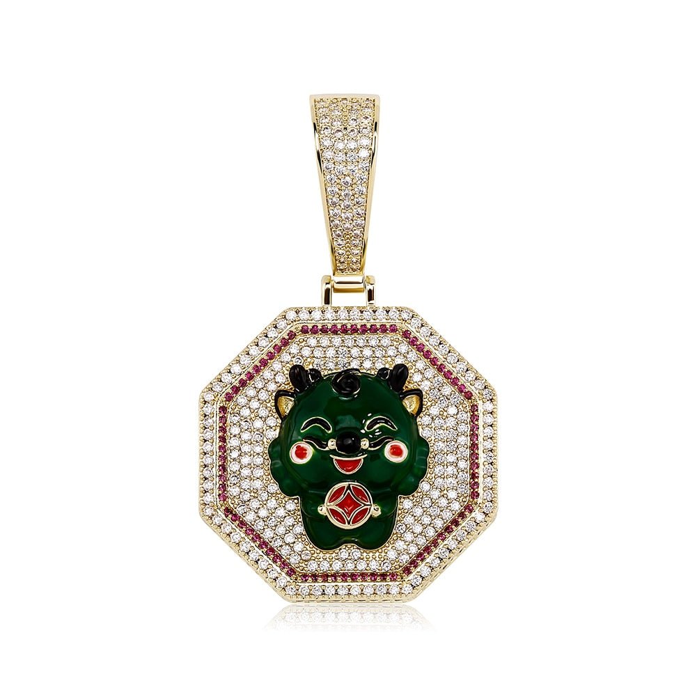 Year Of The Dragon Pendant 14K - ICECI