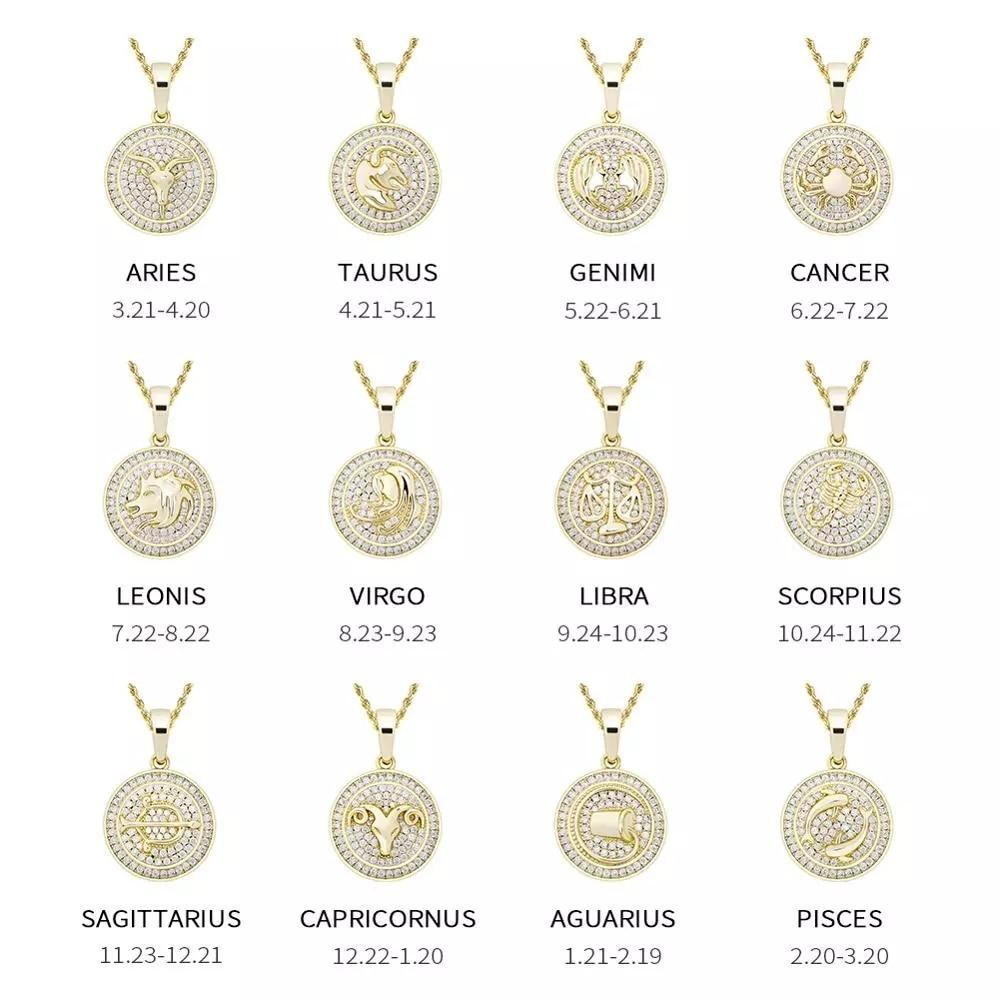Zodiac Pendant 14K - ICECI