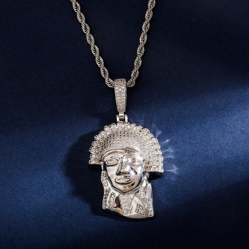 Ancient Egypt Pharaoh Pendant 14K - ICECI