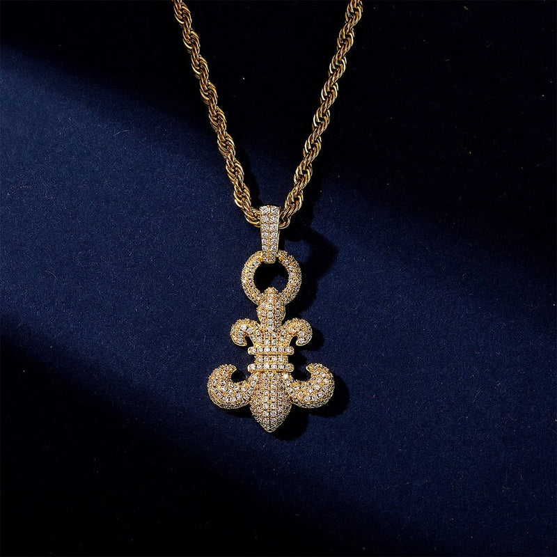 Fleur-de-Lis Pendant 14K - ICECI