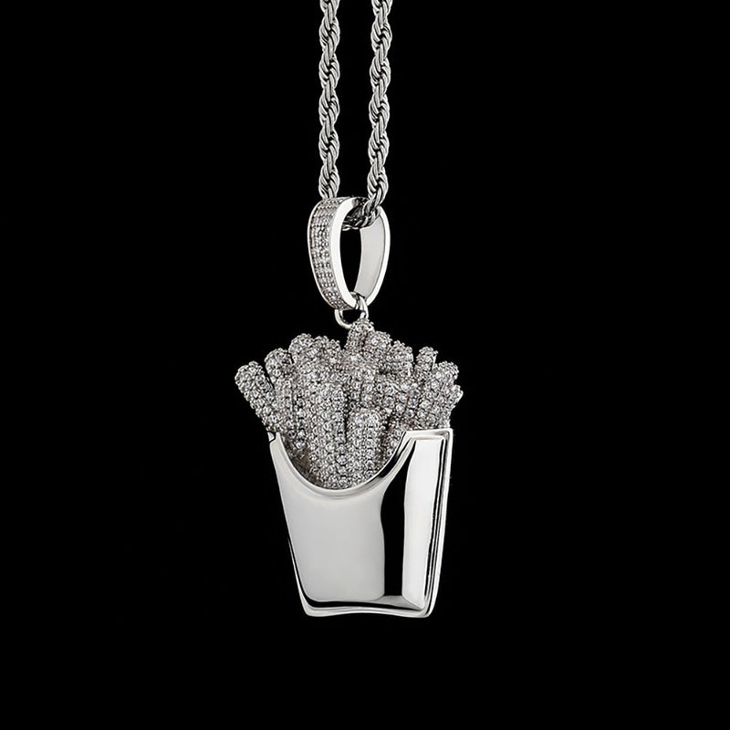 French Fries Pendant 14K - ICECI