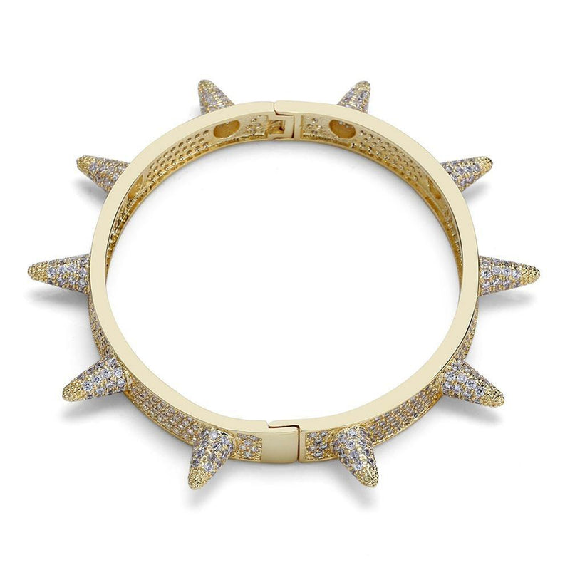 ICY SPIKE RIVETS CUFF 18K - ICECI