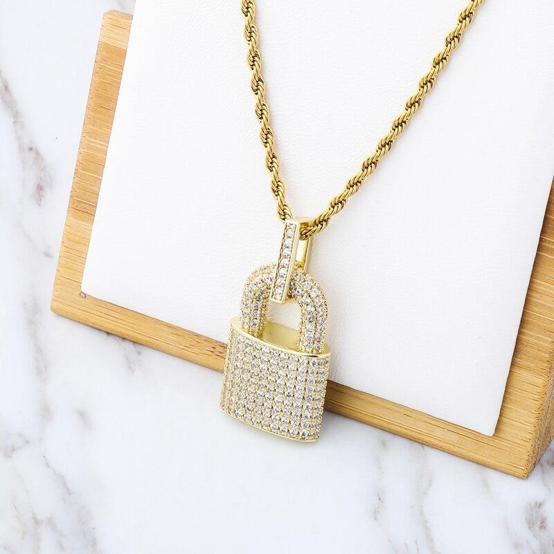 LOCK PENDANT 14K - ICECI